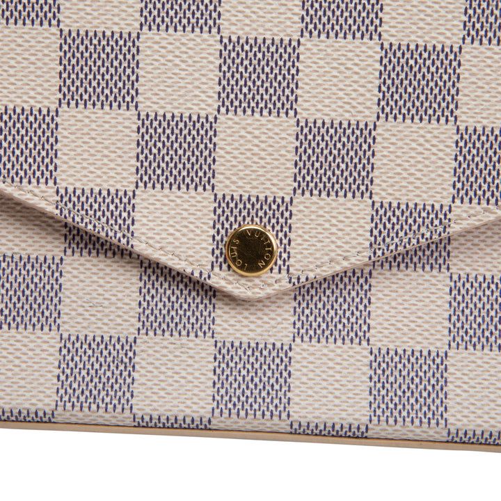 LOUIS VUITTON Damier Azur Felicie Pochette