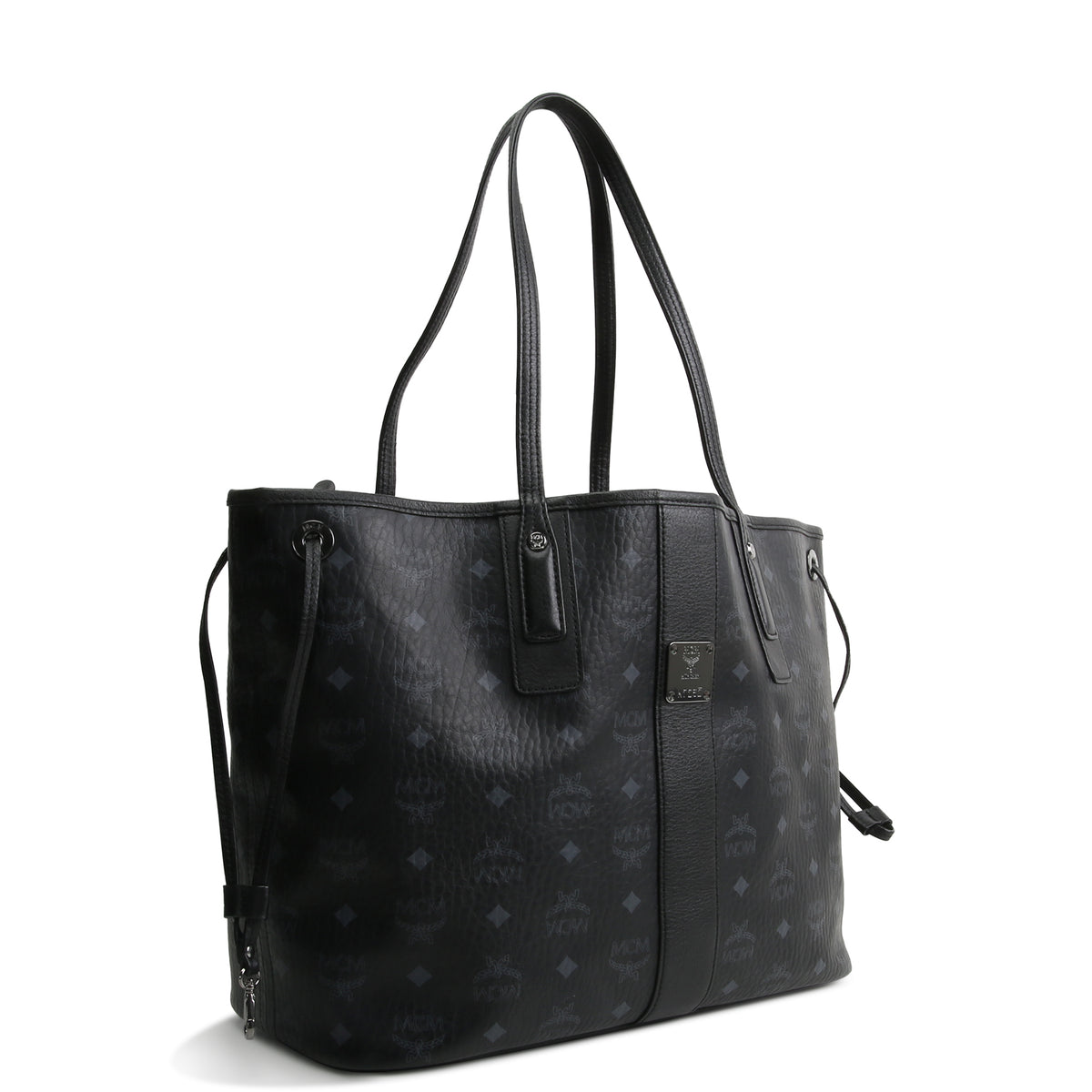 MCM Black Reversible Liz Tote Visetos - No Pouch