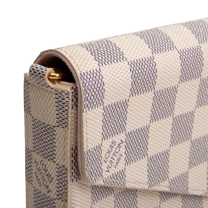 LOUIS VUITTON Damier Azur Felicie Pochette