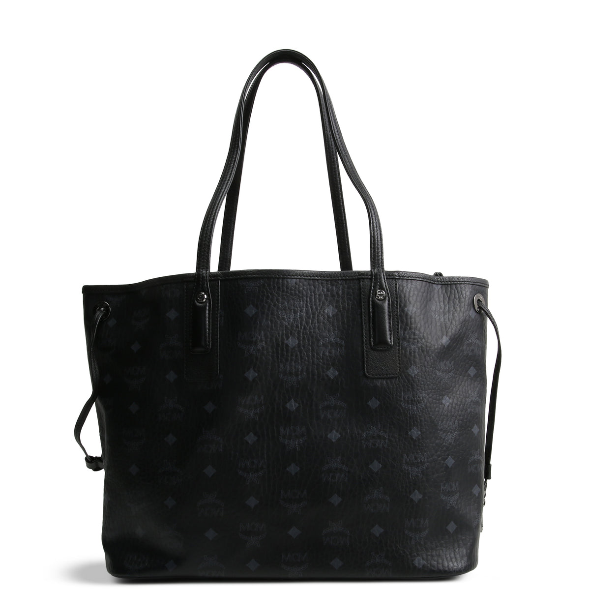 MCM Black Reversible Liz Tote Visetos - No Pouch