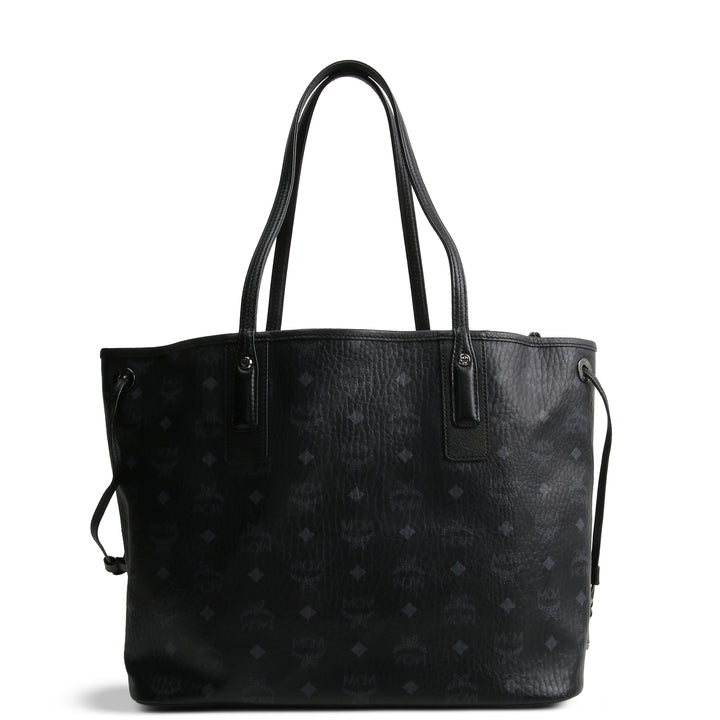 MCM Black Reversible Liz Tote Visetos - No Pouch