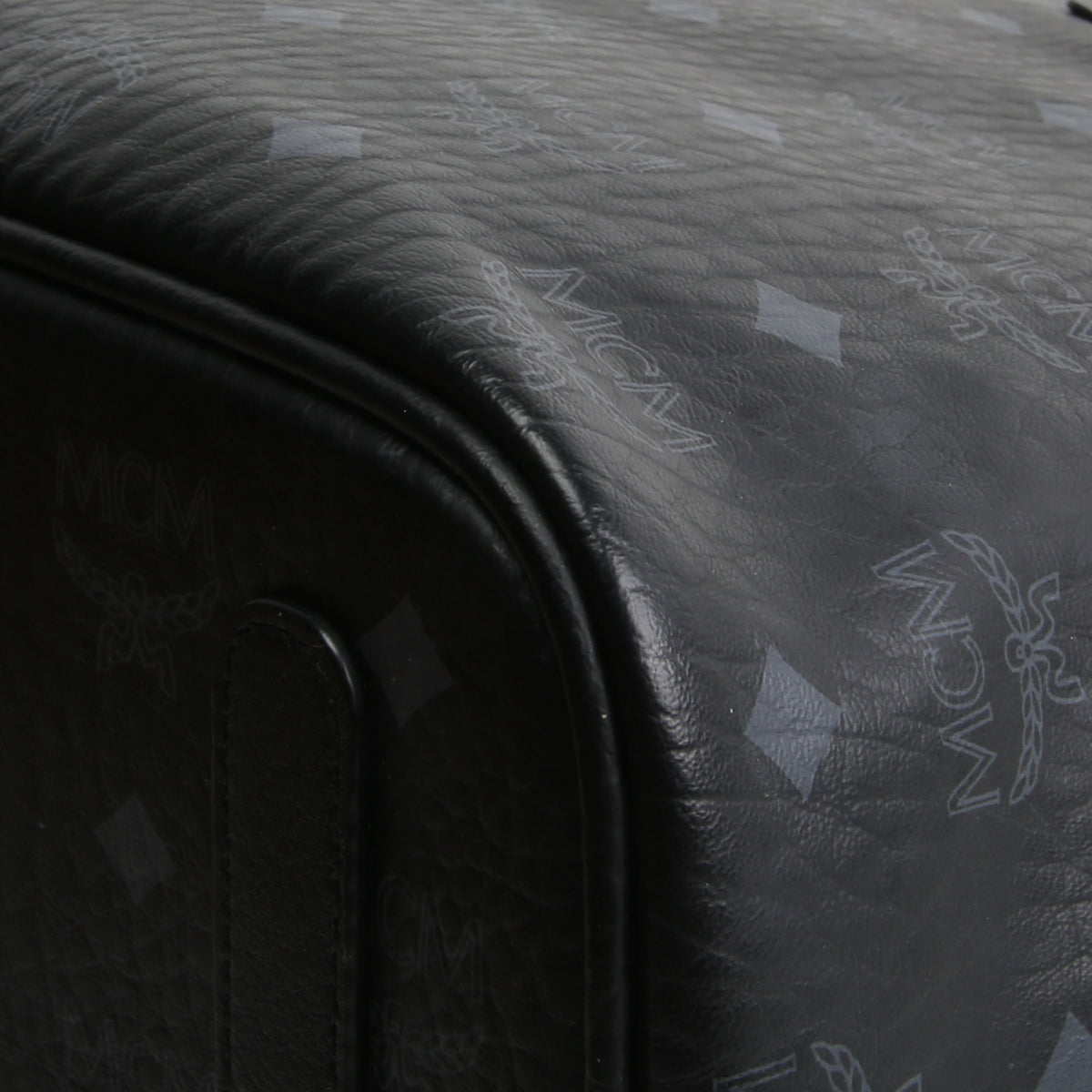 MCM Black Reversible Liz Tote Visetos - No Pouch