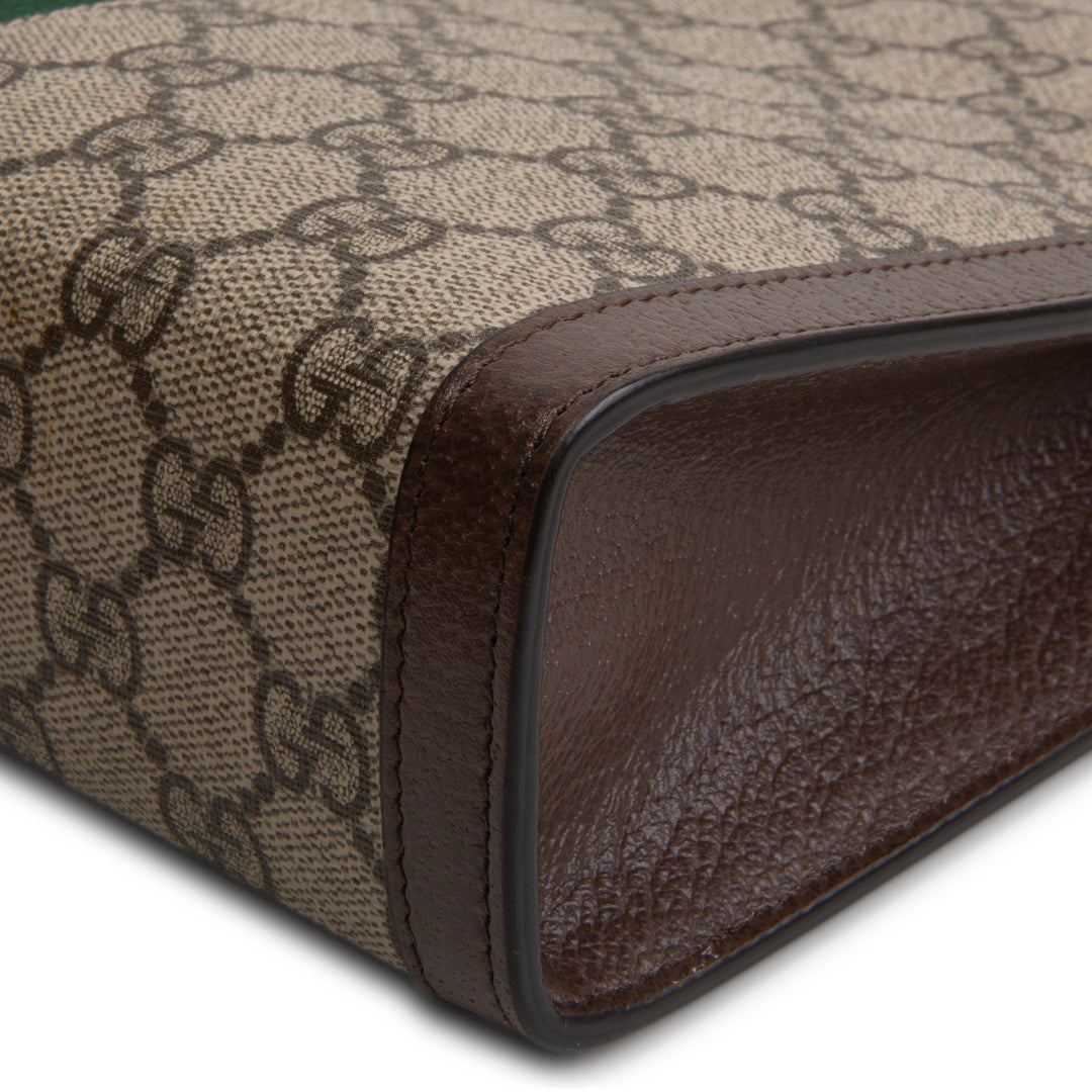 GUCCI GG Supreme Web Ophidia Pouch