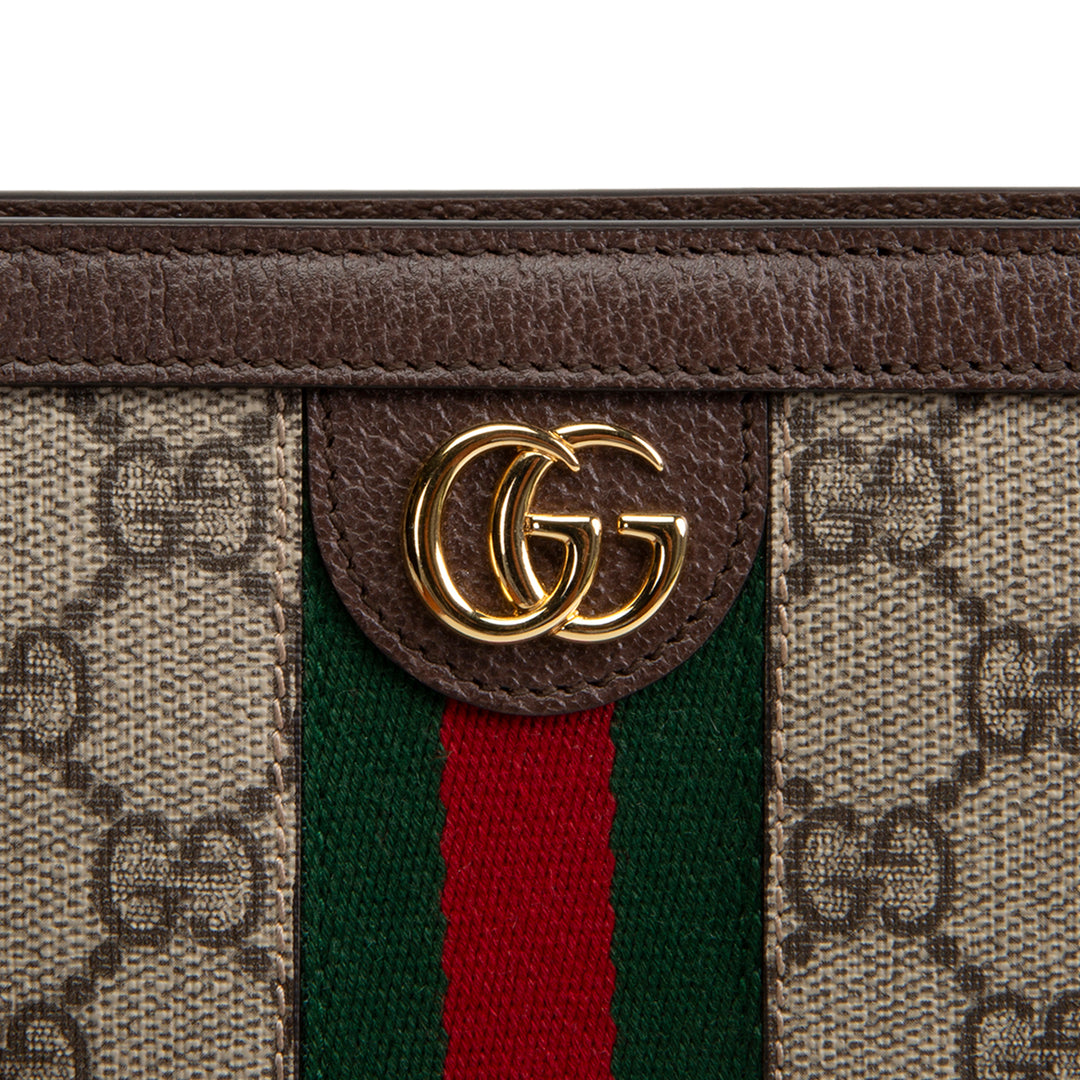 GUCCI GG Supreme Web Ophidia Pouch