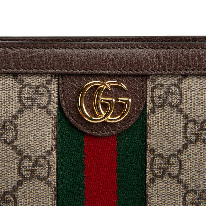 GUCCI GG Supreme Web Ophidia Pouch