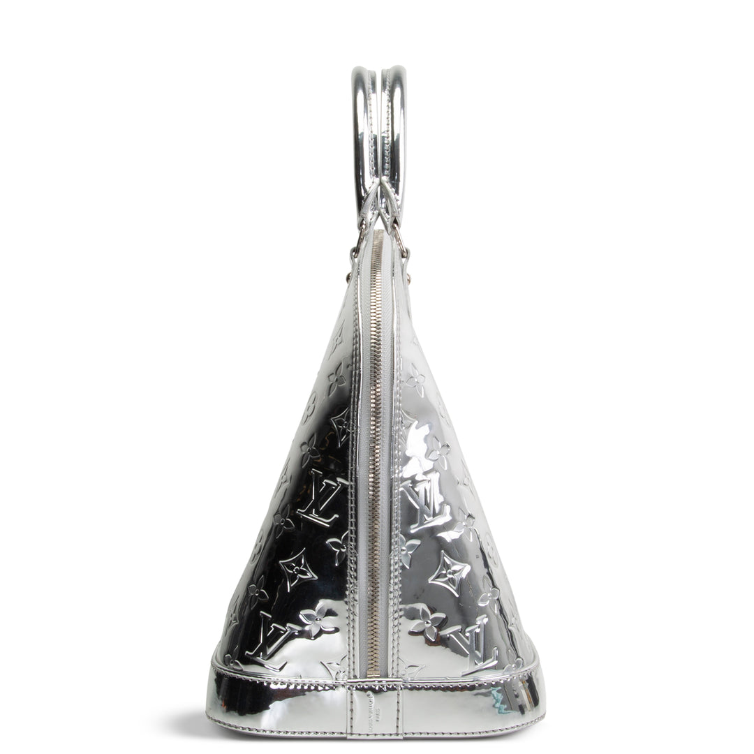 LOUIS VUITTON Monogram Vernis Miroir Alma GM - Silver