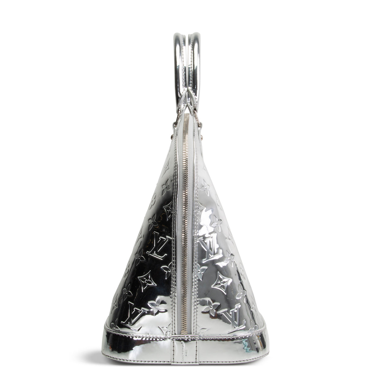 LOUIS VUITTON Monogram Vernis Miroir Alma GM - Silver