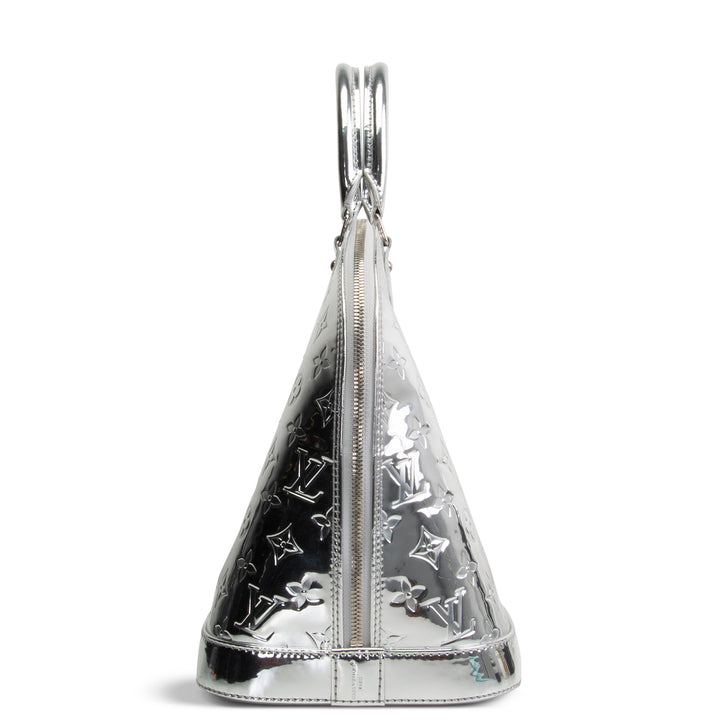 LOUIS VUITTON Monogram Vernis Miroir Alma GM - Silver