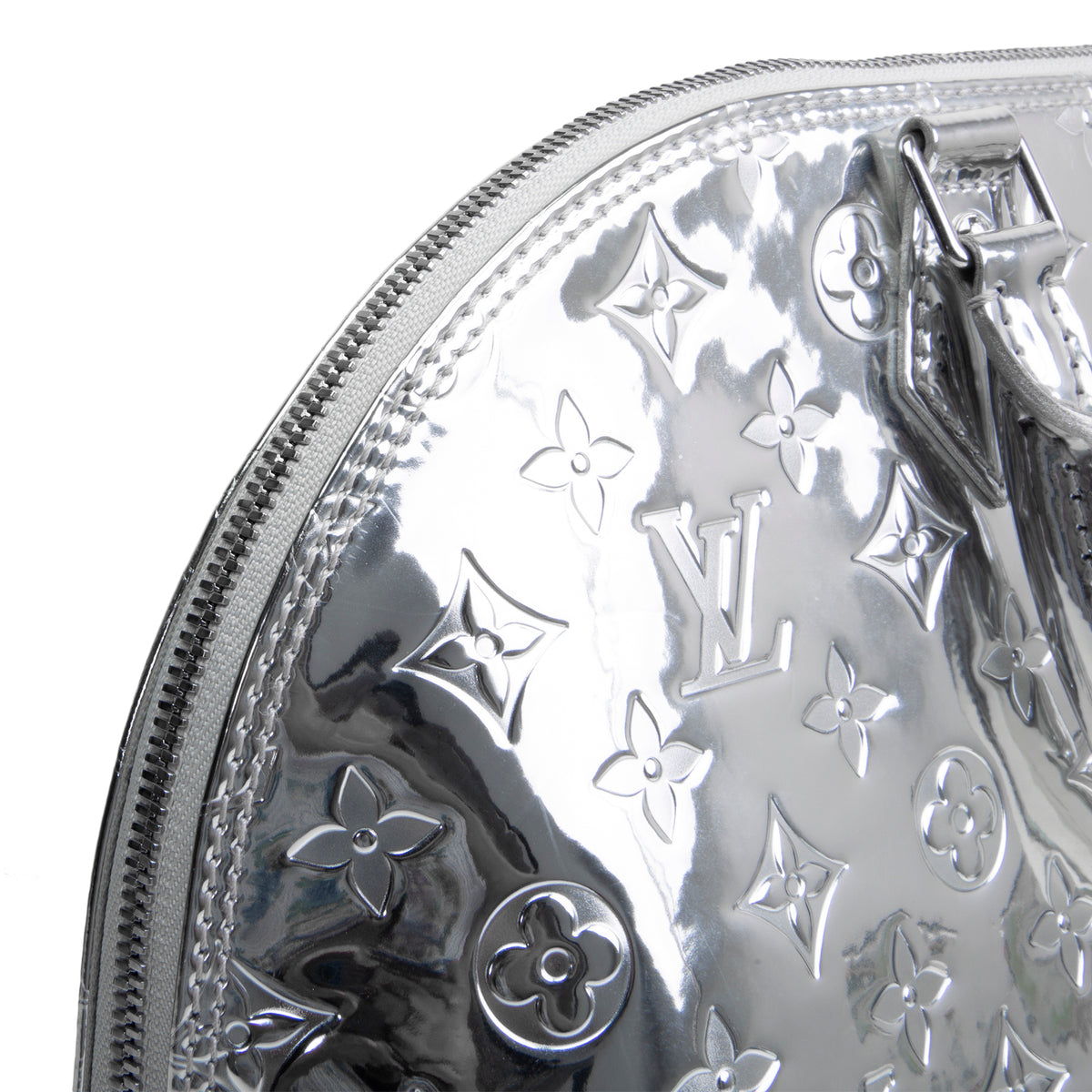 LOUIS VUITTON Monogram Vernis Miroir Alma GM - Silver