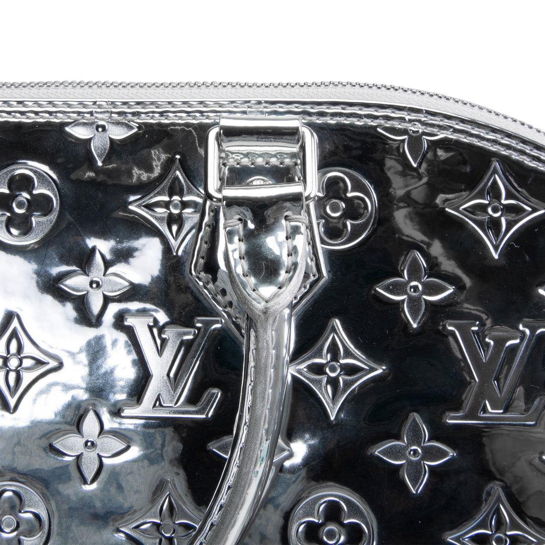 LOUIS VUITTON Monogram Vernis Miroir Alma GM - Silver