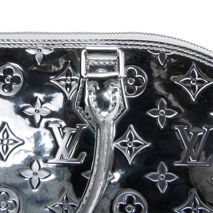 LOUIS VUITTON Monogram Vernis Miroir Alma GM - Silver