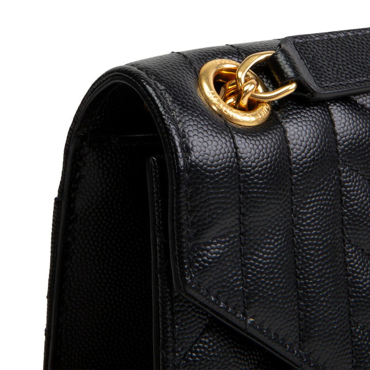 SAINT LAURENT Medium Triquilt Envelope Flap Bag
