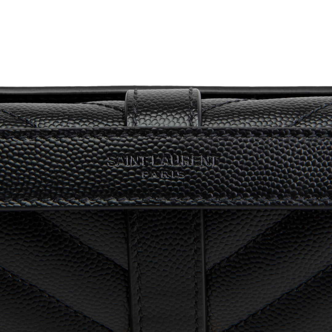 SAINT LAURENT Medium Triquilt Envelope Flap Bag
