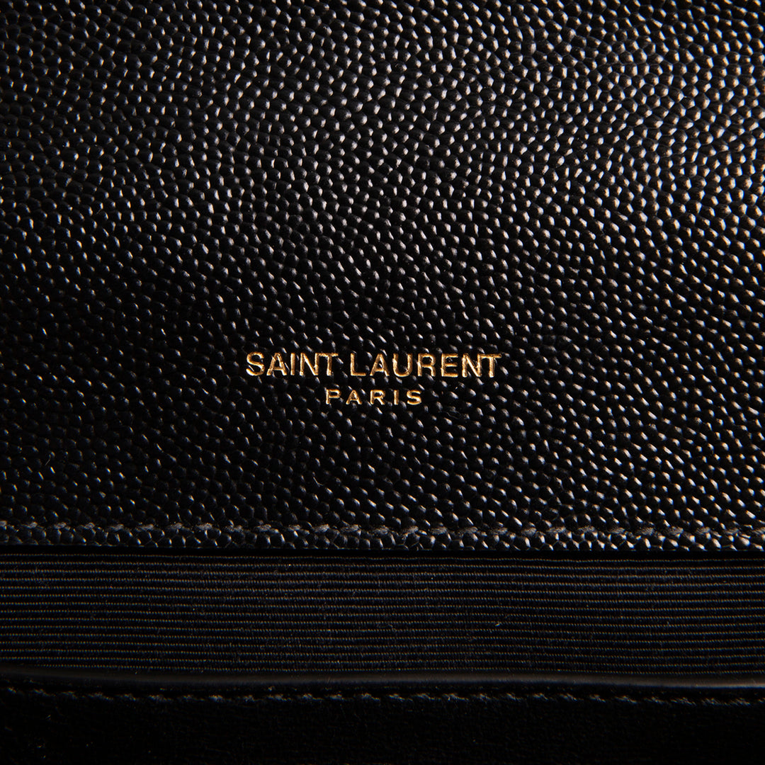 SAINT LAURENT Medium Triquilt Envelope Flap Bag