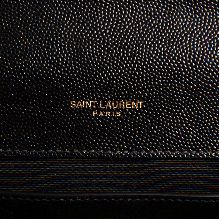 SAINT LAURENT Medium Triquilt Envelope Flap Bag
