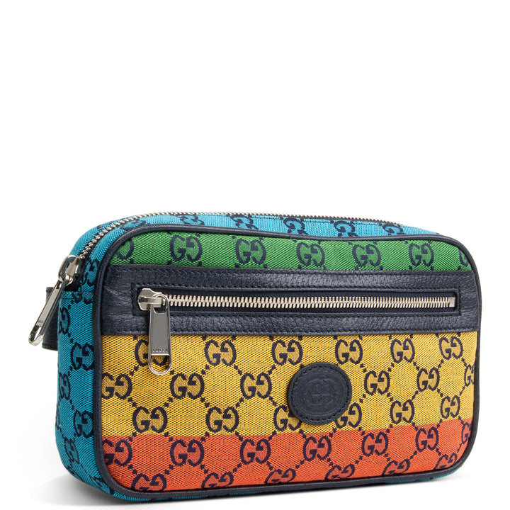 GUCCI GG Canvas Multicolor Belt Bag