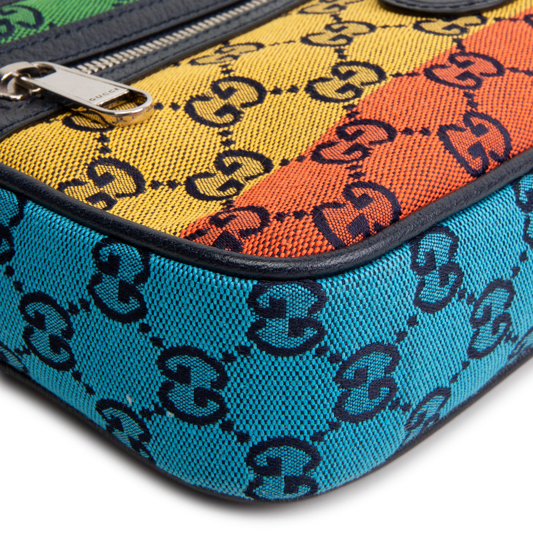 GUCCI GG Canvas Multicolor Belt Bag