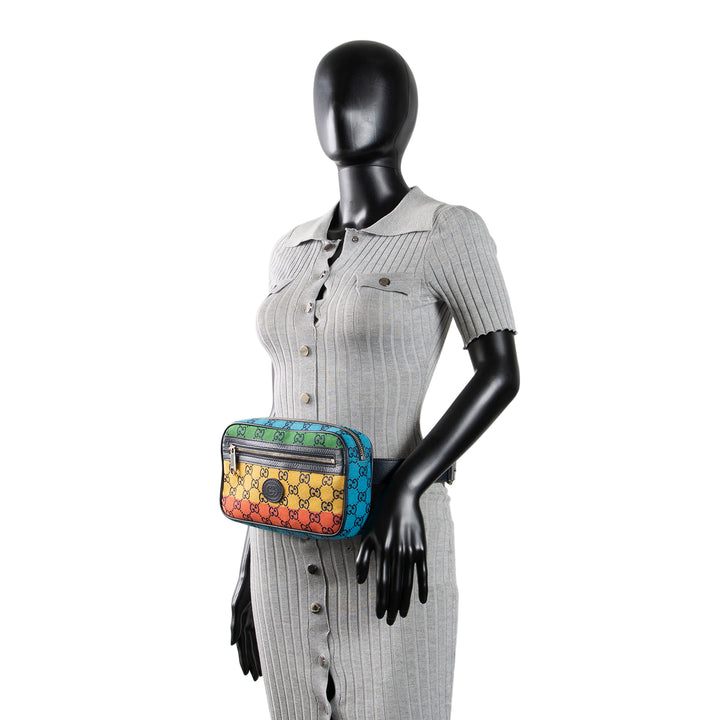 GUCCI GG Canvas Multicolor Belt Bag