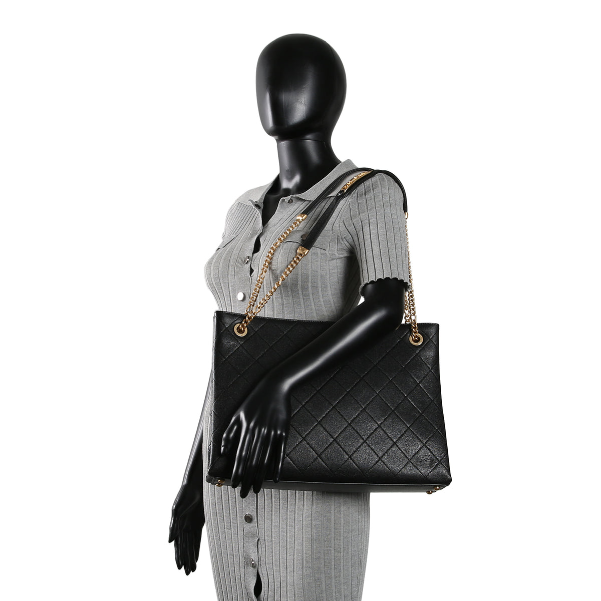 CHANEL Bracelet on Chain Tote - Black