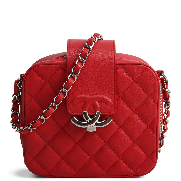 CHANEL Calfskin Mini Camera Bag - Red