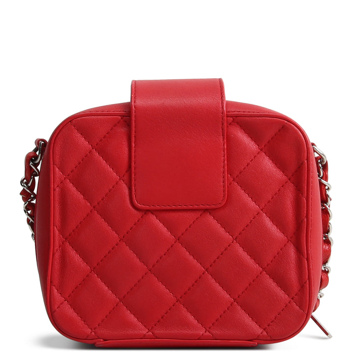 CHANEL Calfskin Mini Camera Bag - Red