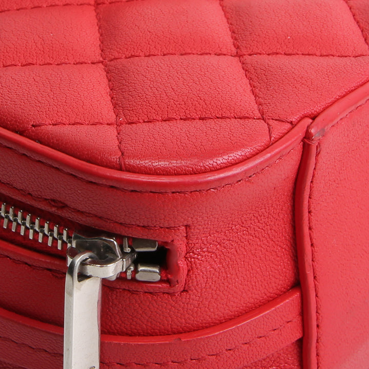 CHANEL Calfskin Mini Camera Bag - Red
