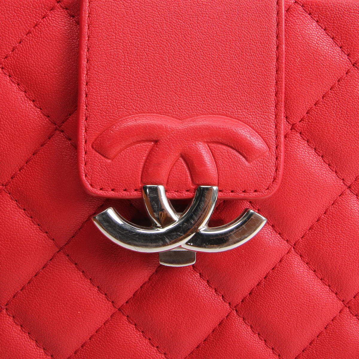 CHANEL Calfskin Mini Camera Bag - Red