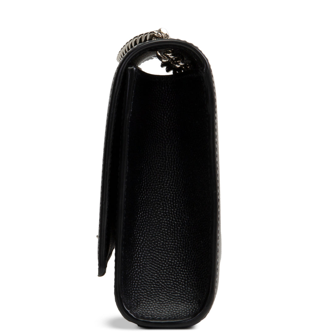 SAINT LAURENT Grain de Poudre Kate Shoulder Bag - Black