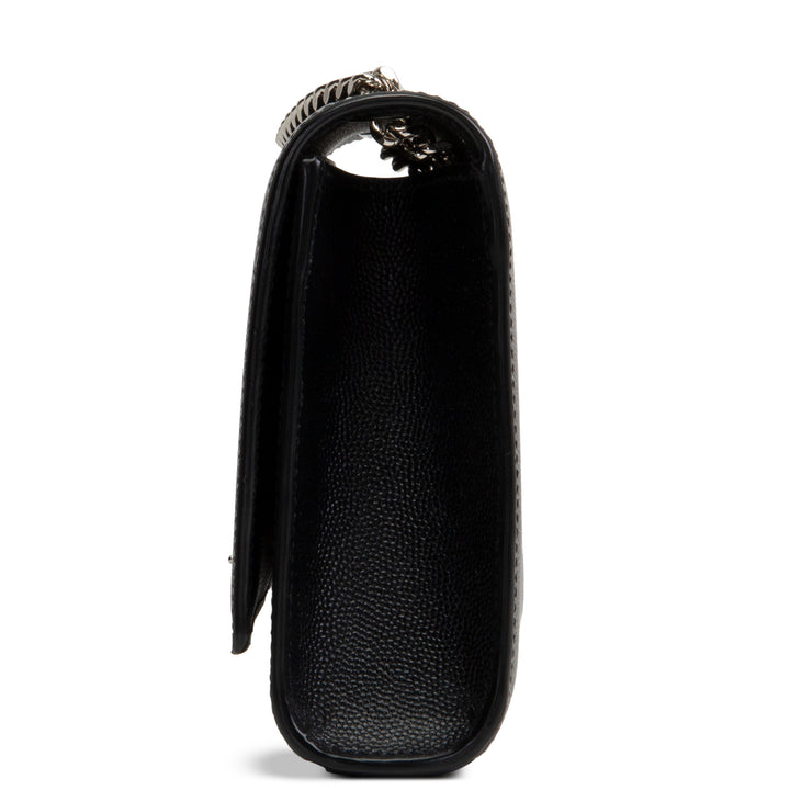 SAINT LAURENT Grain de Poudre Kate Shoulder Bag - Black