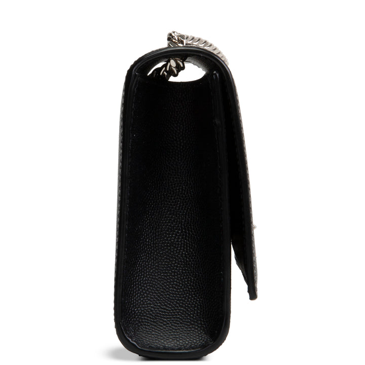 SAINT LAURENT Grain de Poudre Kate Shoulder Bag - Black