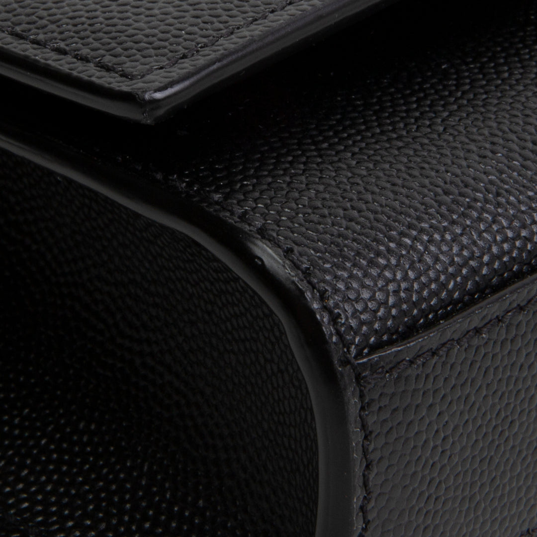 SAINT LAURENT Grain de Poudre Kate Shoulder Bag - Black