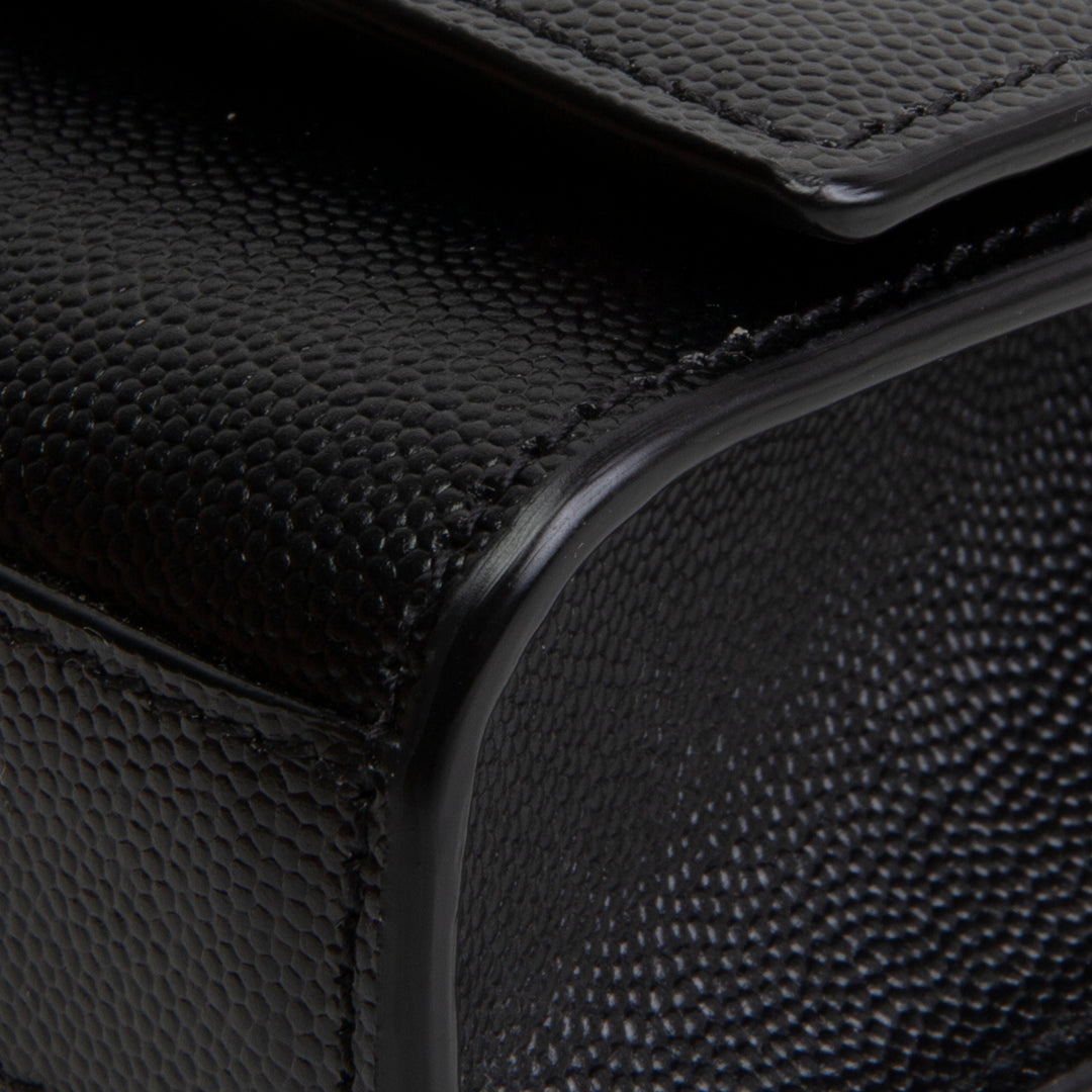 SAINT LAURENT Grain de Poudre Kate Shoulder Bag - Black