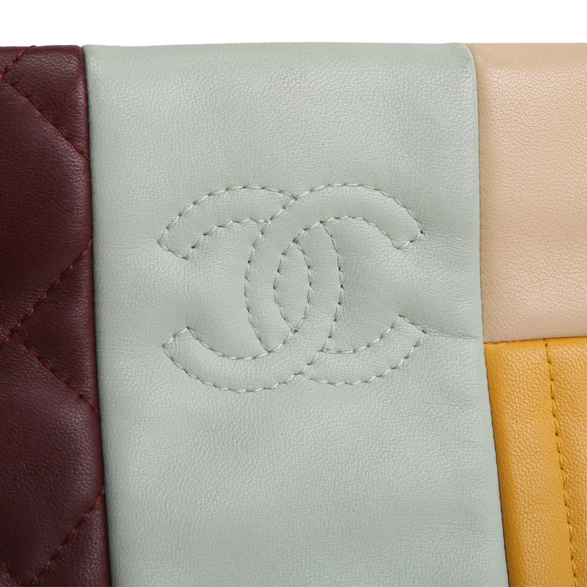 CHANEL Colorblock Patchwork O-Case