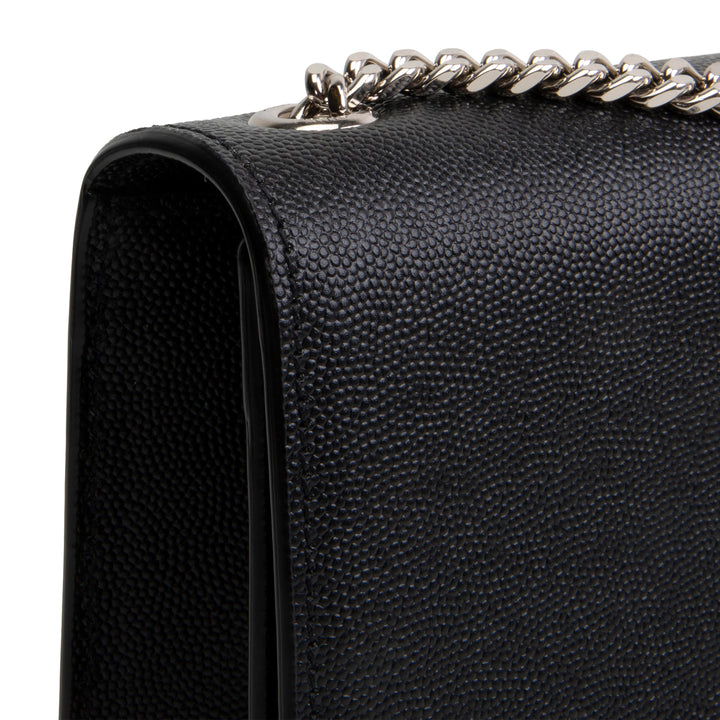 SAINT LAURENT Grain de Poudre Kate Shoulder Bag - Black