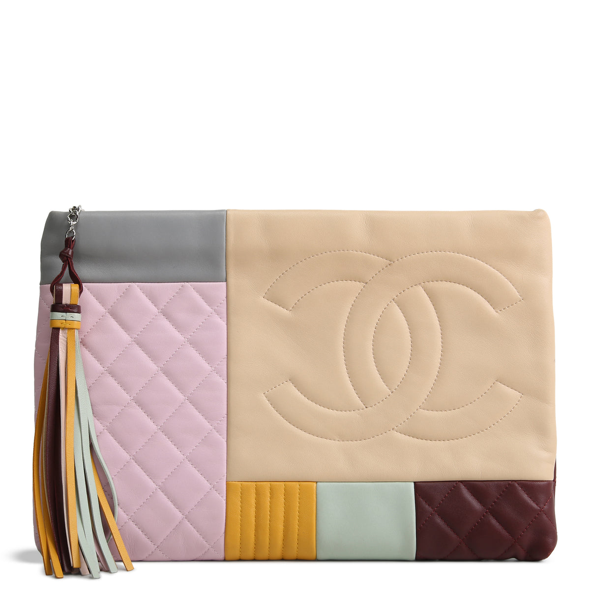 CHANEL Colorblock Patchwork O-Case