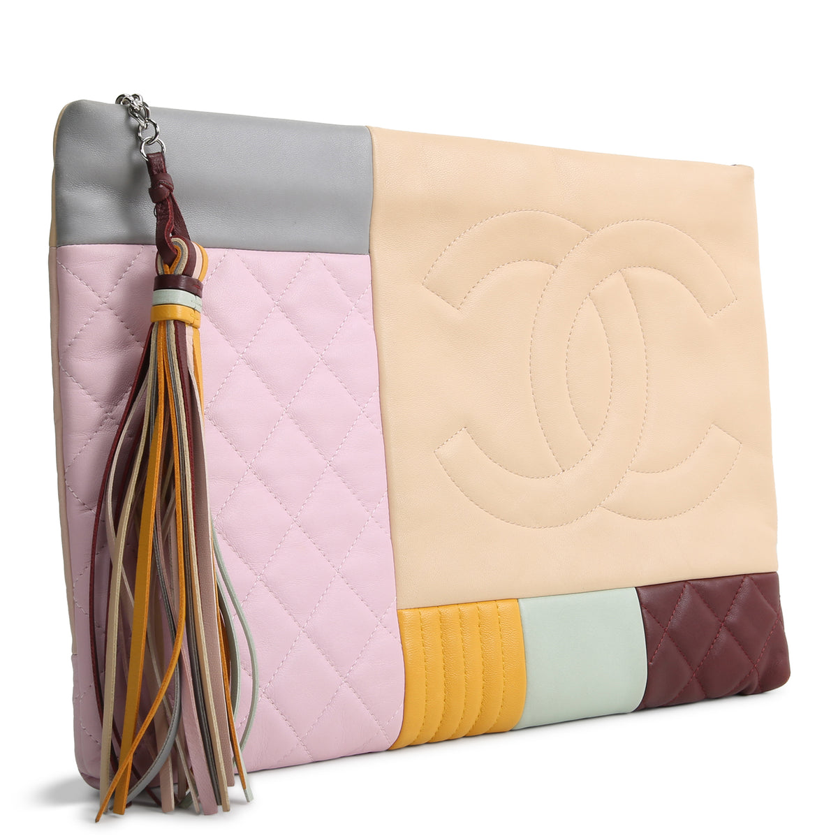 CHANEL Colorblock Patchwork O-Case