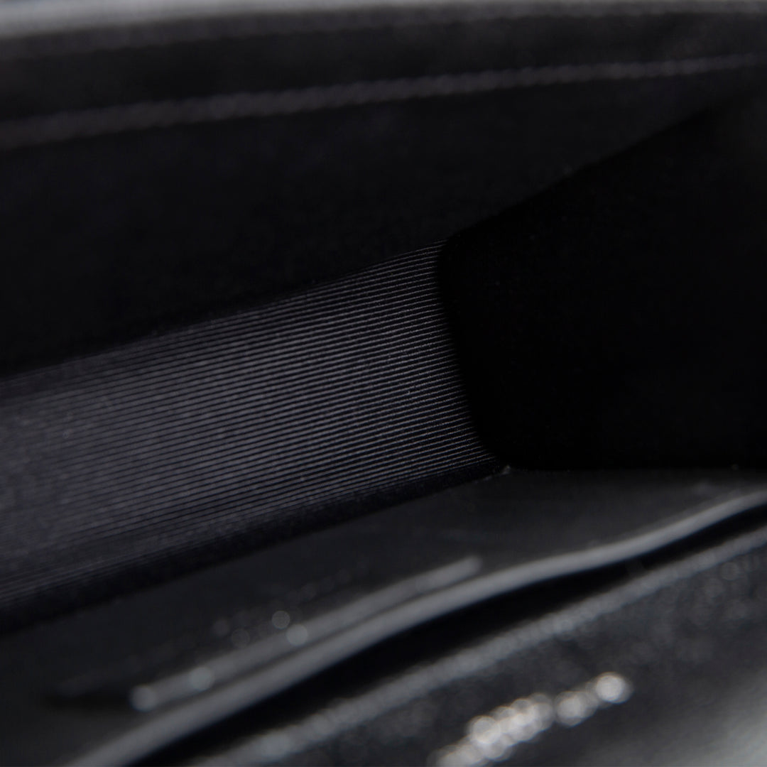SAINT LAURENT Grain de Poudre Kate Shoulder Bag - Black