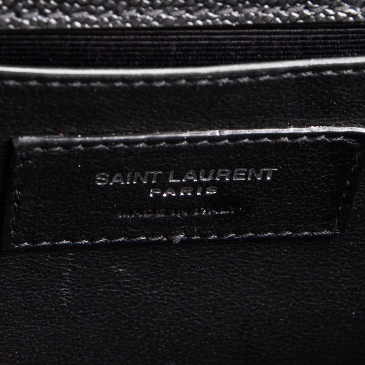 SAINT LAURENT Grain de Poudre Kate Shoulder Bag - Black
