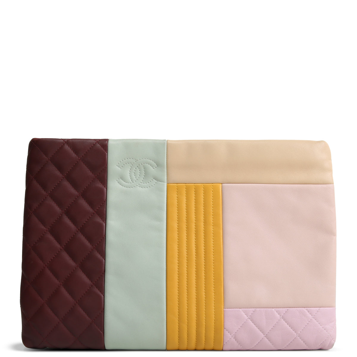 CHANEL Colorblock Patchwork O-Case