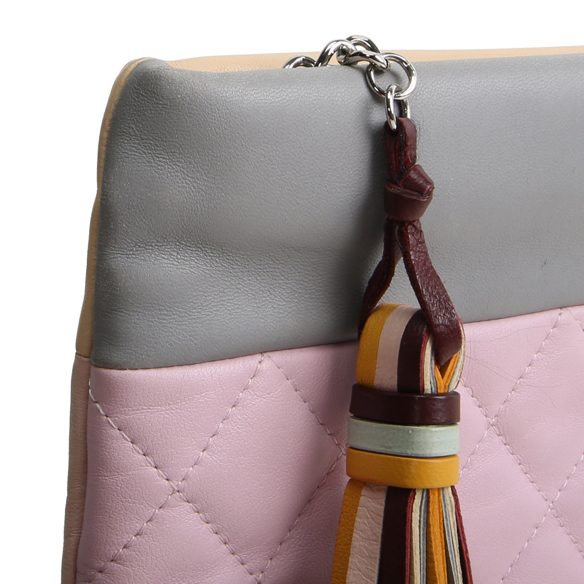 CHANEL Colorblock Patchwork O-Case