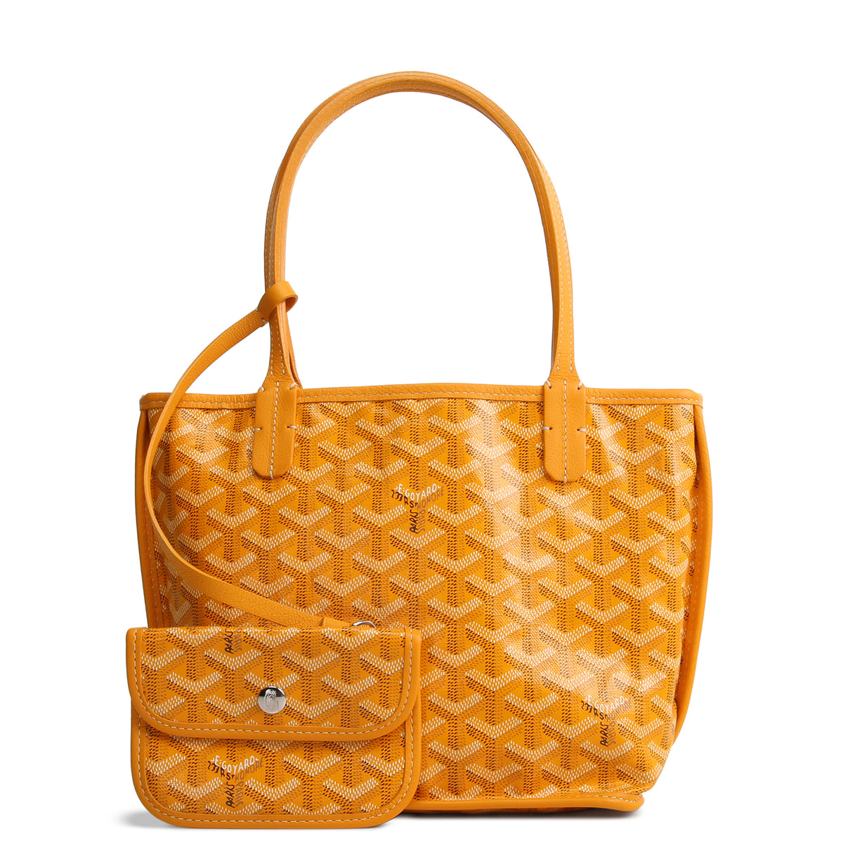 GOYARD Goyardine Anjou Mini Tote - Yellow