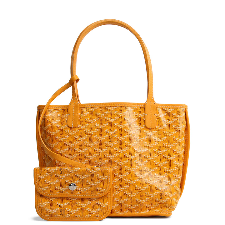 GOYARD Goyardine Anjou Mini Tote - Yellow