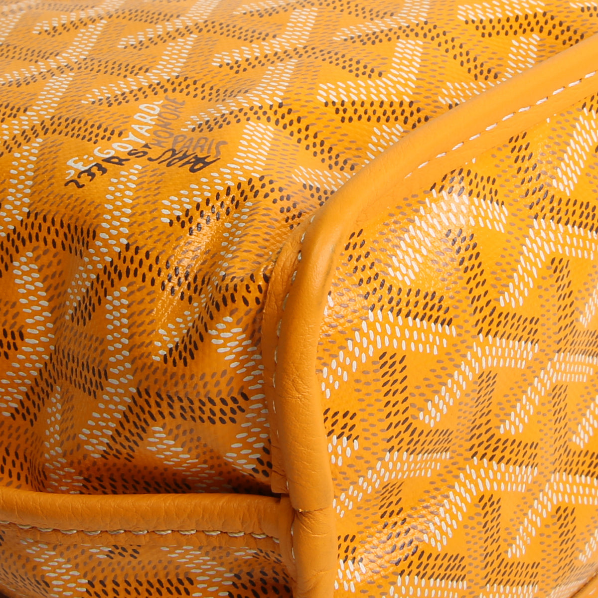 GOYARD Goyardine Anjou Mini Tote - Yellow