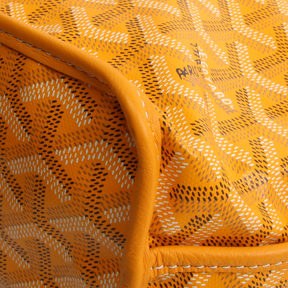 GOYARD Goyardine Anjou Mini Tote - Yellow