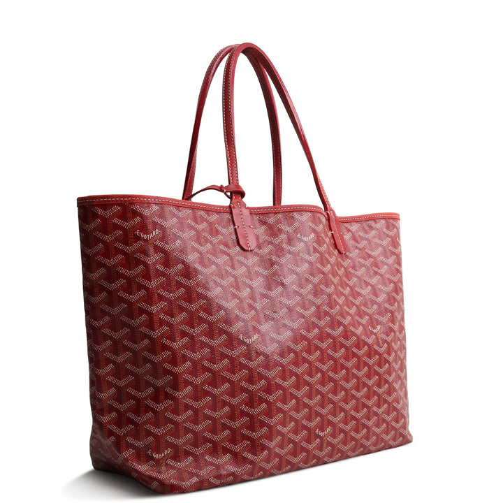 GOYARD Goyardine St. Louis Tote PM w/ Pouch - Red