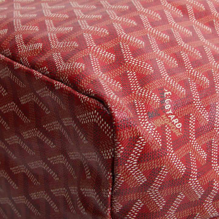 GOYARD Goyardine St. Louis Tote PM w/ Pouch - Red
