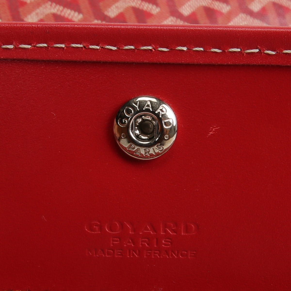 GOYARD Goyardine St. Louis Tote PM w/ Pouch - Red