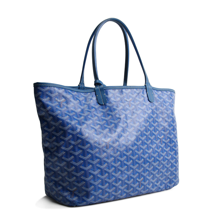 GOYARD Goyardine St. Louis Tote PM w/ Pouch - Blue