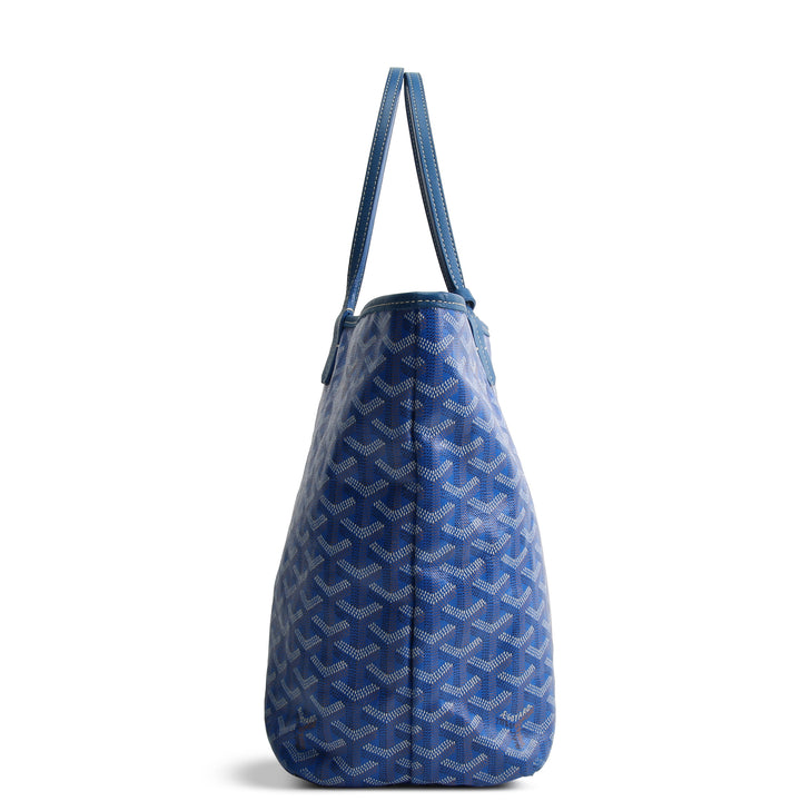 GOYARD Goyardine St. Louis Tote PM w/ Pouch - Blue