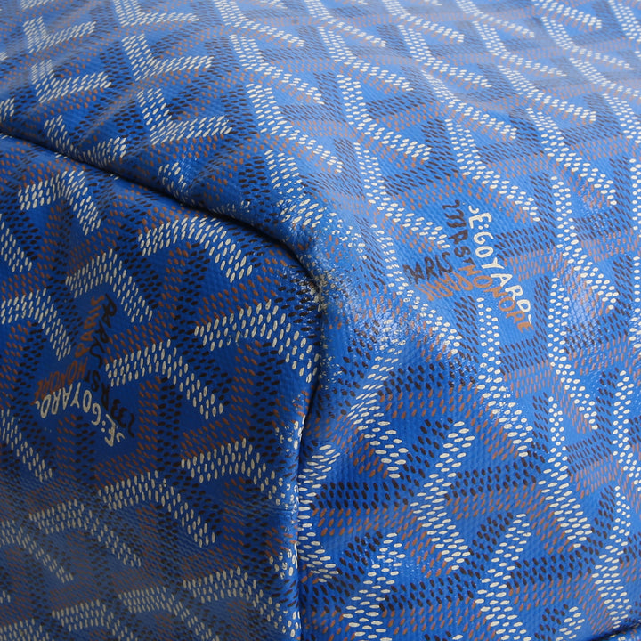 GOYARD Goyardine St. Louis Tote PM w/ Pouch - Blue